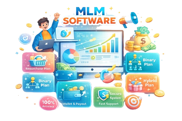 MLM software company in Delhi offering binary matrix and custom MLM software solutions