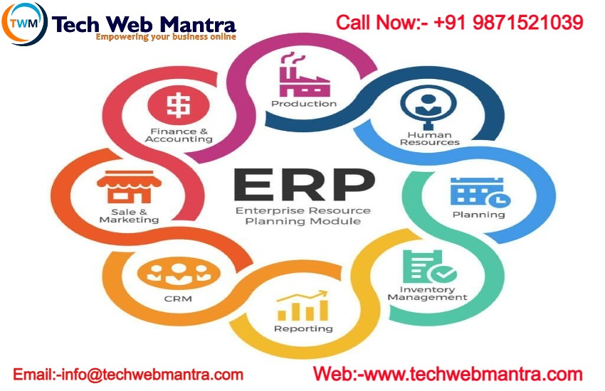 ERP software development with finance, inventory, HR, payroll and business reporting modules