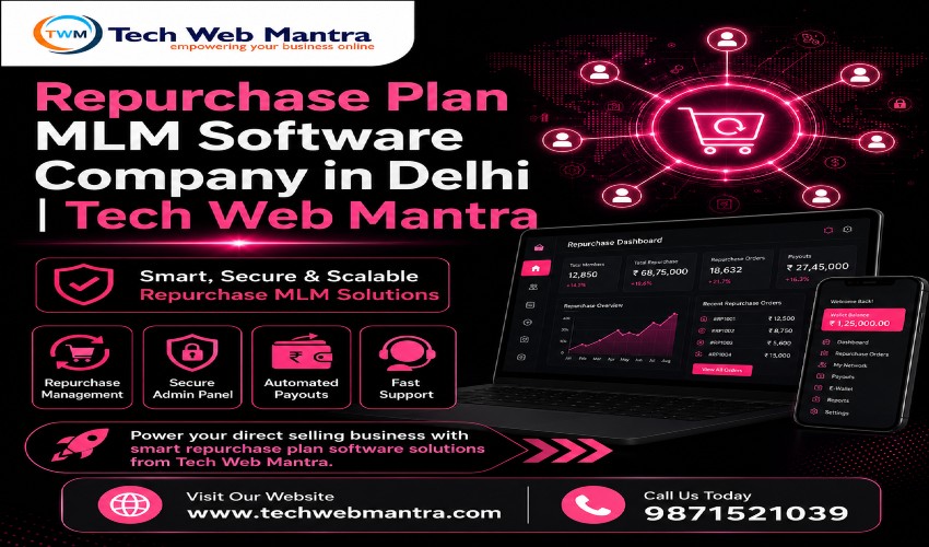 Repurchase Plan MLM Software Company in Delhi | Tech Web Mantra +91 9871521039