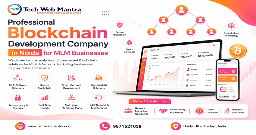Blockchain MLM Software Development Company in Noida | Tech Web Mantra