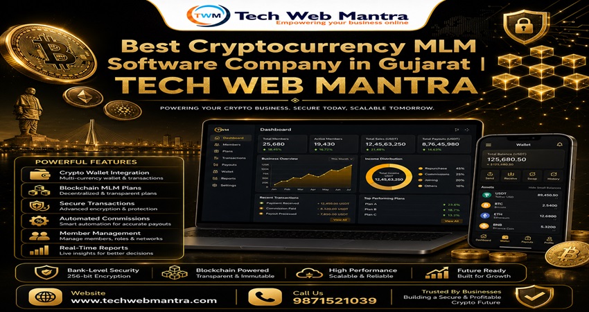 Best Cryptocurrency MLM Software Company in Gujarat | TECH WEB MANTRA +91 9871521039