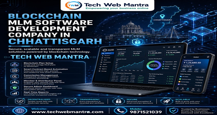 Blockchain MLM Software Development Company in Chhattisgarh | TECH WEB MANTRA