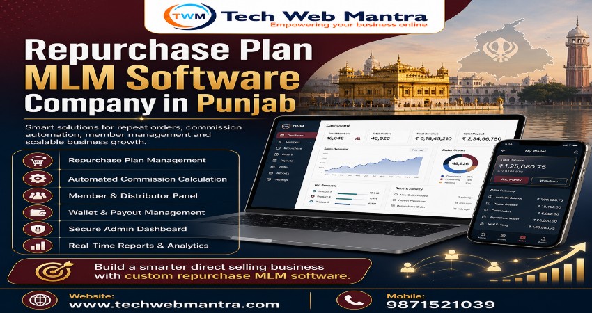 Repurchase Plan MLM Software Company in Punjab | Tech Web Mantra